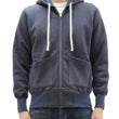 Load image into Gallery viewer, TOYS McCOY Men's Heavyweight Full Zip Hoodie - Vintage-Style Zip-Up Solid Hooded Sweatshirt TMC2567 141 Faded Navy-Gray