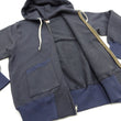 Load image into Gallery viewer, TOYS McCOY Men's Heavyweight Full Zip Hoodie - Vintage-Style Zip-Up Solid Hooded Sweatshirt TMC2567 141 Faded Navy-Gray
