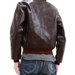 Load image into Gallery viewer, TOYS McCOY Jacket Men's A-2 Flight Jacket Plain A2 Leather Bomber Jacket TMJ2325 Seal Brown