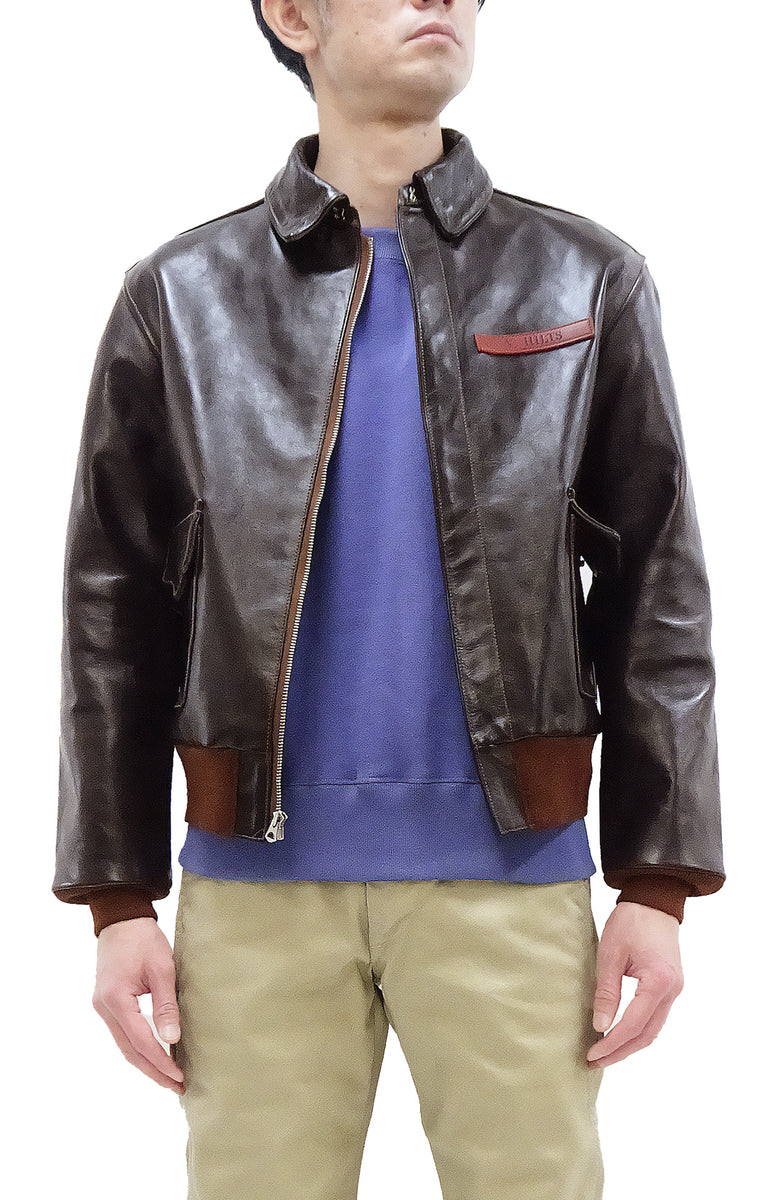 TOYS McCOY Steve McQueen A-2 Flight Jacket Men's A2 Leather Bomber Jacket  TMJ2412 Seal-Brown