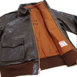 Laden Sie das Bild in den Galerie-Viewer, TOYS McCOY Steve McQueen A-2 Flight Jacket Men's A2 Leather Bomber Jacket TMJ2412 Seal-Brown