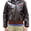 Laden Sie das Bild in den Galerie-Viewer, TOYS McCOY Steve McQueen A-2 Flight Jacket Men's A2 Leather Bomber Jacket TMJ2412 Seal-Brown