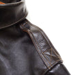 Load image into Gallery viewer, TOYS McCOY A-2 Flight Jacket with Red Rib Men's Casual A2 Leather Bomber Jacket TMJ2422 Dark-Seal-Brown