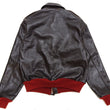 Load image into Gallery viewer, TOYS McCOY A-2 Flight Jacket with Red Rib Men's Casual A2 Leather Bomber Jacket TMJ2422 Dark-Seal-Brown