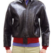 Load image into Gallery viewer, TOYS McCOY A-2 Flight Jacket with Red Rib Men's Casual A2 Leather Bomber Jacket TMJ2422 Dark-Seal-Brown
