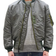 Load image into Gallery viewer, TOYS McCOY MA-1 Flight Jacket Men's Reproduction of Albert Turner MA1 Bomber Jacket TMJ2432 Sage-Gray