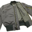 Load image into Gallery viewer, TOYS McCOY MA-1 Flight Jacket Men's Reproduction of Albert Turner MA1 Bomber Jacket TMJ2432 Sage-Gray