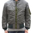 Load image into Gallery viewer, TOYS McCOY MA-1 Flight Jacket Men's Reproduction of Albert Turner MA1 Bomber Jacket TMJ2432 Sage-Gray