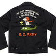 Load image into Gallery viewer, TOYS McCOY Snoopy Embroidered Jacket Men's Casual Vietnam Tour Jacket Style Souvenir Jacket TMJ2504 Black