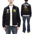 Load image into Gallery viewer, TOYS McCOY Snoopy Embroidered Jacket Men's Casual Vietnam Tour Jacket Style Souvenir Jacket TMJ2504 Black