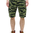 Load image into Gallery viewer, TOYS McCOY Cargo Shorts Men's Classic U.S. Army Fatigue-Inspired Casual Short Pants TMP1802 161 Tiger Stripe Camouflage Pattern