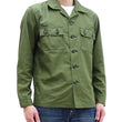 Load image into Gallery viewer, TOYS McCOY Utility Shirt Men's Ripstop Plain Long Sleeve Button Up Shirt TMS2304 160 Olive