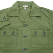 Load image into Gallery viewer, TOYS McCOY Utility Shirt Men's Ripstop Plain Long Sleeve Button Up Shirt TMS2304 160 Olive