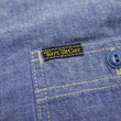 Laden Sie das Bild in den Galerie-Viewer, TOYS McCOY Blue Chambray Shirt Men's Steve McQueen Long Sleeve Button Up Work Shirt TMS2308