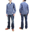 Laden Sie das Bild in den Galerie-Viewer, TOYS McCOY Blue Chambray Shirt Men's Steve McQueen Long Sleeve Button Up Work Shirt TMS2308