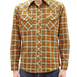 Load image into Gallery viewer, TOYS McCOY Taxi Driver Shirt Men's Long Sleeve Plaid Western Snap Shirt TMS2404 Yellow