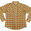 Load image into Gallery viewer, TOYS McCOY Taxi Driver Shirt Men's Long Sleeve Plaid Western Snap Shirt TMS2404 Yellow