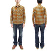 Load image into Gallery viewer, TOYS McCOY Taxi Driver Shirt Men's Long Sleeve Plaid Western Snap Shirt TMS2404 Yellow