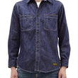 Load image into Gallery viewer, TOYS McCOY Denim Shirt Men's Casual Long Sleeve Plain 10.5 oz Indigo Denim Work Shirt TMS2406