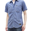 Load image into Gallery viewer, TOYS McCOY Men's Short-Sleeve Blue Chambray Shirt - Classic U.S. Navy Utility Shirt Style Work Shirt TMS2507
