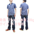 Load image into Gallery viewer, TOYS McCOY Men's Short-Sleeve Blue Chambray Shirt - Classic U.S. Navy Utility Shirt Style Work Shirt TMS2507
