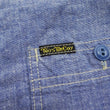 Load image into Gallery viewer, TOYS McCOY Men's Short-Sleeve Blue Chambray Shirt - Classic U.S. Navy Utility Shirt Style Work Shirt TMS2507