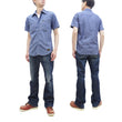 Load image into Gallery viewer, TOYS McCOY Men's Short-Sleeve Blue Chambray Shirt - Classic U.S. Navy Utility Shirt Style Work Shirt TMS2507