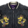 Load image into Gallery viewer, Tailor Toyo Jacket Men's Velveteen Japanese Souvenir Jacket Sukajan LANDSCAPE x DRAGON TT15392 175 Purple
