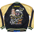 Load image into Gallery viewer, Tailor Toyo Sukajan Jacket Men's Japanese Souvenir Jacket Japan Map x Gold Dragon Embroidery TT15542 TT15542-119 Black x Blue