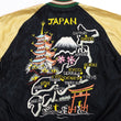 Load image into Gallery viewer, Tailor Toyo Sukajan Jacket Men's Japanese Souvenir Jacket Japan Map x Gold Dragon Embroidery TT15542 TT15542-119 Black x Blue