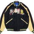Load image into Gallery viewer, Tailor Toyo Sukajan Jacket Men's Japanese Souvenir Jacket Japan Map x Gold Dragon Embroidery TT15542 TT15542-119 Black x Blue