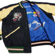 Load image into Gallery viewer, Tailor Toyo Sukajan Jacket Men's Japanese Souvenir Jacket Japan Map x Gold Dragon Embroidery TT15542 TT15542-119 Black x Blue