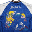 Load image into Gallery viewer, Tailor Toyo Sukajan Jacket Men's Japanese Souvenir Jacket Japan Map x Gold Dragon Embroidery TT15542 TT15542-119 Black x Blue