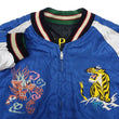 Load image into Gallery viewer, Tailor Toyo Sukajan Jacket Men's Japanese Souvenir Jacket Japan Map x Gold Dragon Embroidery TT15542 TT15542-119 Black x Blue