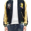 Load image into Gallery viewer, Tailor Toyo Sukajan Jacket Men's Japanese Souvenir Jacket Japan Map x Gold Dragon Embroidery TT15542 TT15542-119 Black x Blue