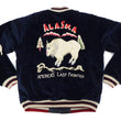 Load image into Gallery viewer, Tailor Toyo Jacket TT15544 Men's Reversible Embroidered Japanese Souvenir Jacket with Velvet and Quilted Satin TT15544-128 Alaska Navy-Blue