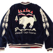 Load image into Gallery viewer, Tailor Toyo Jacket TT15544 Men's Reversible Embroidered Japanese Souvenir Jacket with Velvet and Quilted Satin TT15544-128 Alaska Navy-Blue