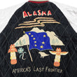 Load image into Gallery viewer, Tailor Toyo Jacket TT15544 Men's Reversible Embroidered Japanese Souvenir Jacket with Velvet and Quilted Satin TT15544-128 Alaska Navy-Blue
