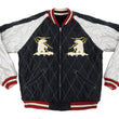 Load image into Gallery viewer, Tailor Toyo Jacket TT15544 Men's Reversible Embroidered Japanese Souvenir Jacket with Velvet and Quilted Satin TT15544-128 Alaska Navy-Blue