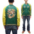 Load image into Gallery viewer, KOSHO & CO. Jacket Tailor Toyo Sukajan Men's Japanese Souvenir Jacket Silver Dragon x Tangled Dragons Embroidery TT15619 TT15619-119
