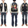 Load image into Gallery viewer, ailor Toyo Sukajan TT15682 Men's Japanese Souvenir Jacket White Dragon x Eagle Embroidery TT15682-119