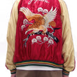 Load image into Gallery viewer, Tailor Toyo Sukajan Jacket TT15790 - Men's Satin Reversible Embroidered Japanese Souvenir Jacket - TT15790-170 Eagle x Blue Tiger Wine x Silver