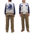 Load image into Gallery viewer, Tailor Toyo Sukajan Jacket TT15790 - Men's Satin Reversible Embroidered Japanese Souvenir Jacket - TT15790-170 Eagle x Blue Tiger Wine x Silver