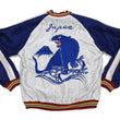 Load image into Gallery viewer, Tailor Toyo Sukajan Jacket TT15790 - Men's Satin Reversible Embroidered Japanese Souvenir Jacket - TT15790-170 Eagle x Blue Tiger Wine x Silver