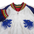 Load image into Gallery viewer, Tailor Toyo Sukajan Jacket TT15790 - Men's Satin Reversible Embroidered Japanese Souvenir Jacket - TT15790-170 Eagle x Blue Tiger Wine x Silver
