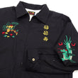 Load image into Gallery viewer, Tailor Toyo Vietnam Jacket - Men's Modern Revival of Viet-Jumper Vietnam Souvenir Jacket / TT15796-119 Black