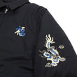 Load image into Gallery viewer, Tailor Toyo Reversible Vietnam Jacket with Insulation - Men's Modern Reinterpretation of Viet-Jumper Vietnam Souvenir Jacket / TT15800-119 Black