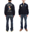 Load image into Gallery viewer, Tailor Toyo Reversible Vietnam Jacket with Insulation - Men's Modern Reinterpretation of Viet-Jumper Vietnam Souvenir Jacket / TT15800-119 Black