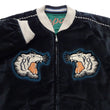 Load image into Gallery viewer, Tailor Toyo KOSHO & CO. Reversible Sukajan Japanese Souvenir Jacket - Special Edition Tiger Head & Eagle Embroidery, Velveteen x Quilted Acetate Satin (TT15809-119)