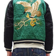 Load image into Gallery viewer, Tailor Toyo KOSHO & CO. Reversible Sukajan Japanese Souvenir Jacket - Special Edition Tiger Head & Eagle Embroidery, Velveteen x Quilted Acetate Satin (TT15809-119)